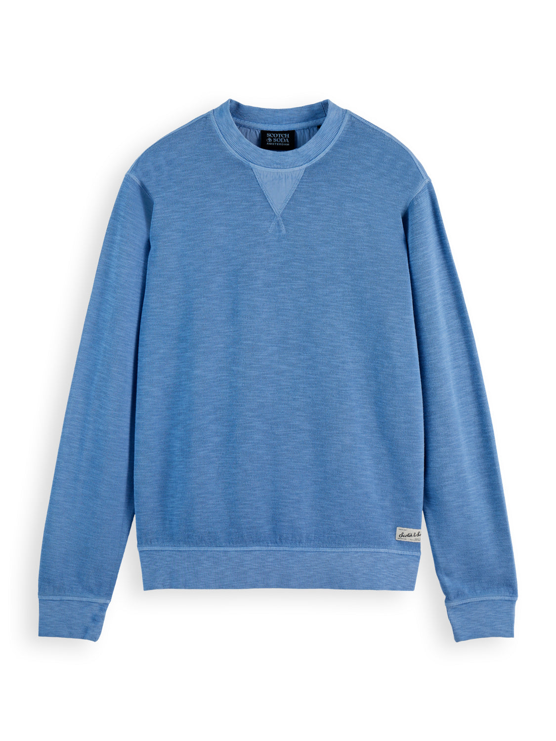 Scotch and Soda Garment Dyed Sweat - Lake Blue
