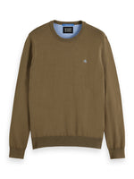 Load image into Gallery viewer, Scotch and Soda ECOVERO™ Classic Crew Neck Pullover - Golden Brown
