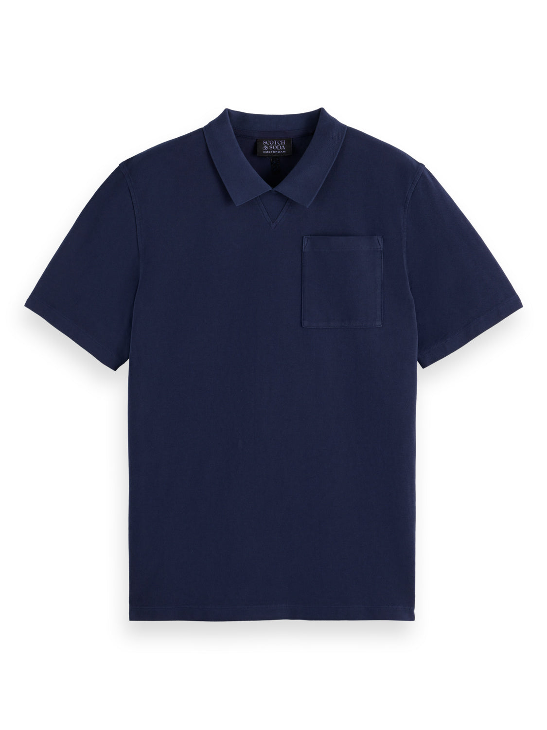 Scotch and Soda Chest Pocket Polo - Navy