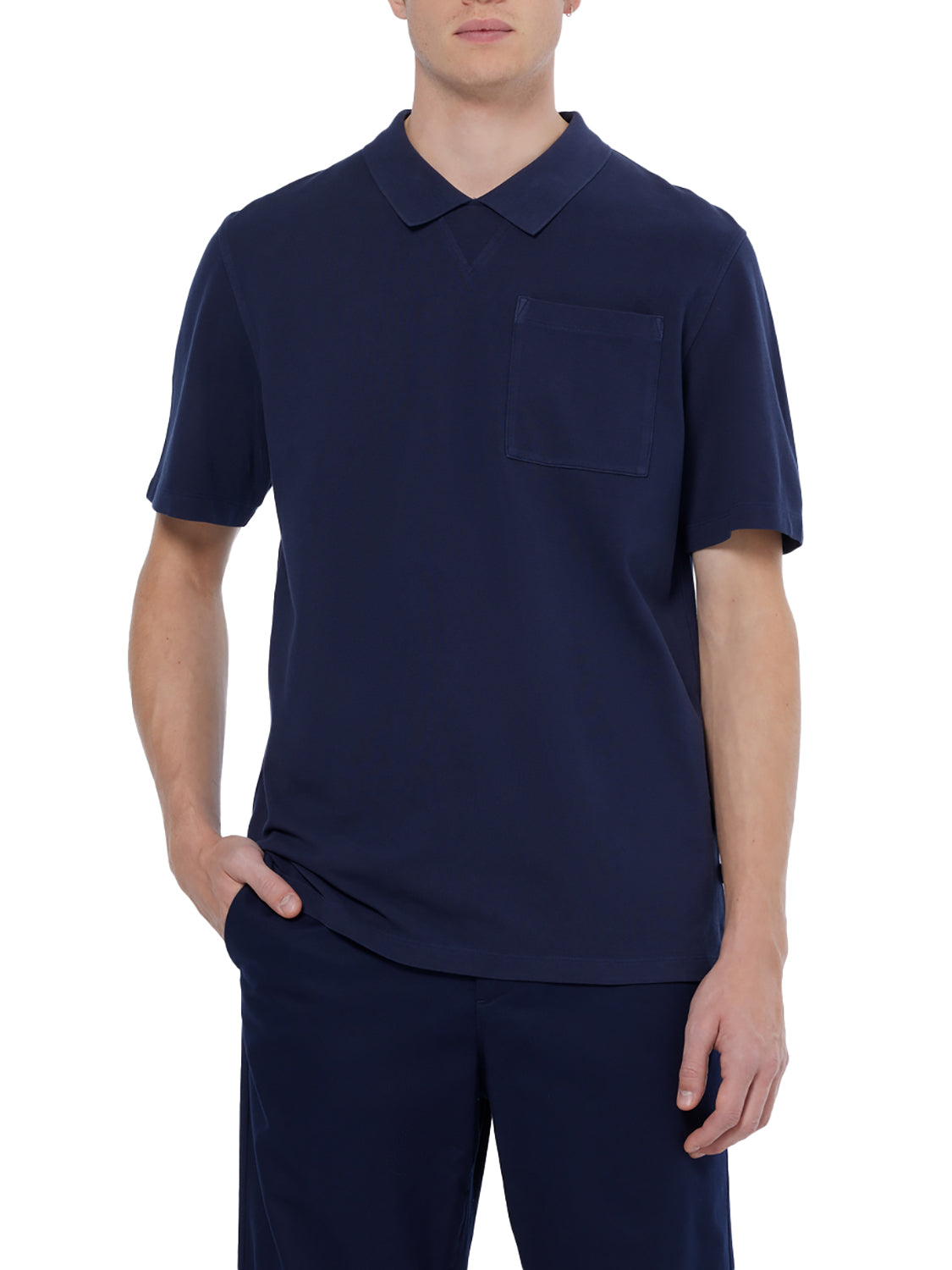 Scotch and Soda Chest Pocket Polo - Navy
