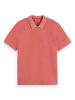 Load image into Gallery viewer, Scotch and Soda Chest Pocket Polo - Dusty Red
