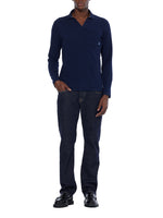 Load image into Gallery viewer, Scotch and Soda Long Sleeve Polo - Navy
