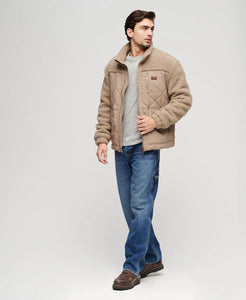 Superdry Sherpa Workwear Hybrid Jacket - Mushroom