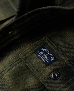 Superdry Wool Miller Overshirt - Olive