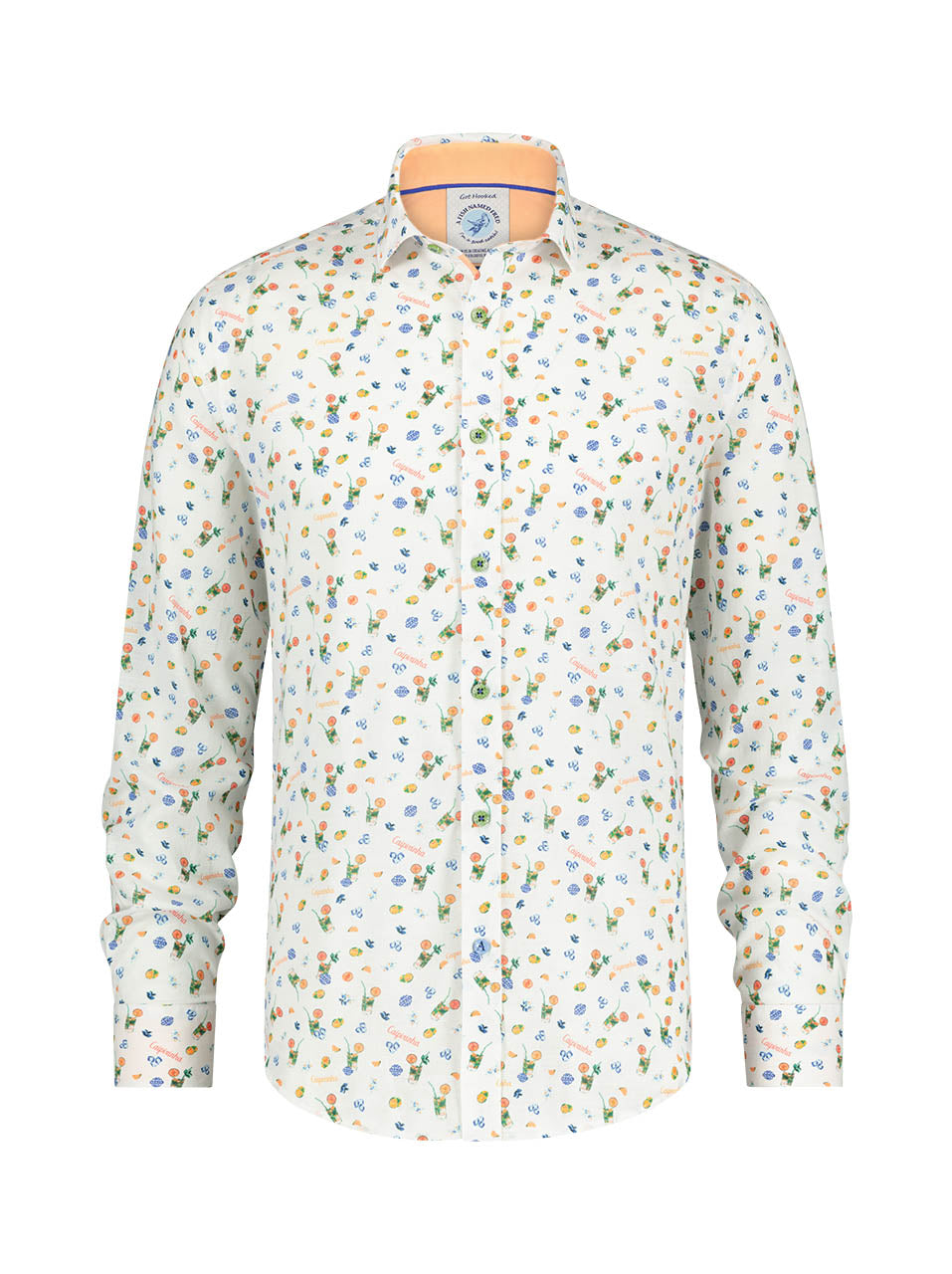 A Fish Named Fred - Caipirhna Print Shirt in White