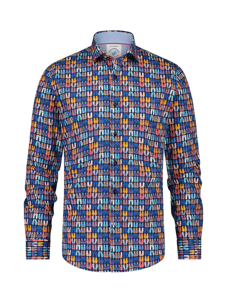 A Fish Named Fred - Flip Flop Print Shirt in Navy