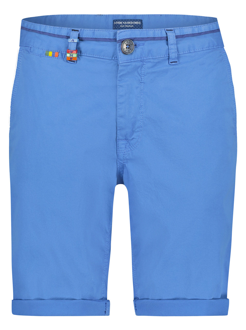 A Fish Named Fred - Slim Fit Chino Short in Cobalt