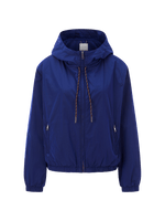 Load image into Gallery viewer, Rich and Royal Hooded Windbreaker - Midnight Blue
