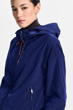 Load image into Gallery viewer, Rich and Royal Hooded Windbreaker - Midnight Blue
