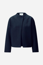 Load image into Gallery viewer, Rich and Royal Short Jacket with Button - Midnight Blue
