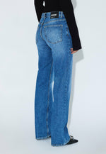 Load image into Gallery viewer, Dr Denim Women's Addy Mid Straight Jean - Bay Mid Fade
