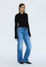 Load image into Gallery viewer, Dr Denim Women's Addy Mid Straight Jean - Bay Mid Fade
