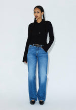 Load image into Gallery viewer, Dr Denim Women's Addy Mid Straight Jean - Bay Mid Fade
