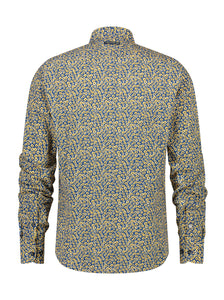 A Fish Named Fred - Minimal Flower Print Shirt in Navy