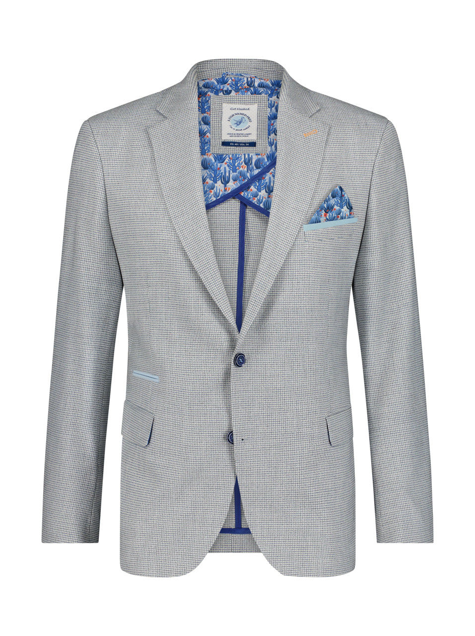 A Fish Named Fred - Mini Structure Blazer in Pale Blue