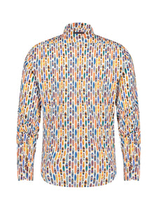 A Fish Named Fred - Surfboard Print Shirt in White