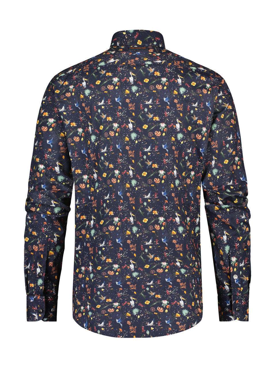 A Fish Named Fred - Pelican Print Shirt in Navy