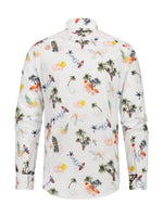 Load image into Gallery viewer, A Fish Named Fred - Tropical Print Shirt in White
