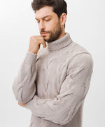Load image into Gallery viewer, Brax Brian Turtleneck Pullover - Cookie Cream
