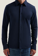 Load image into Gallery viewer, Dstrezzed Blaze Pique Shirt - Navy
