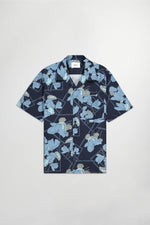 Load image into Gallery viewer, No Nationality Julio Short Sleeve Print Shirt - Navy
