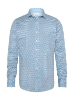 Load image into Gallery viewer, A Fish Named Fred - Ikat Print Shirt  - White
