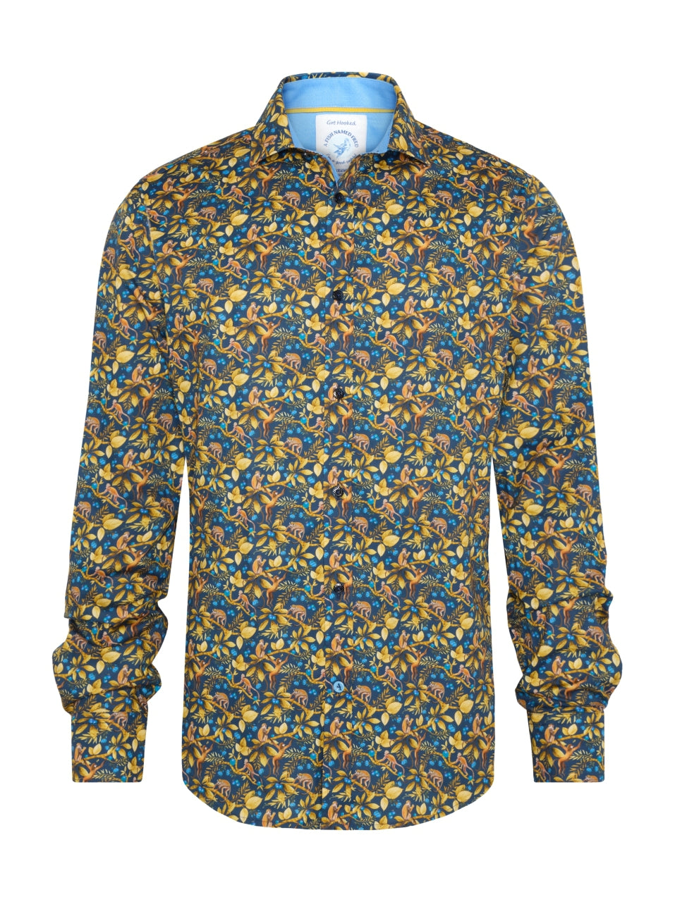 A Fish Named Fred - Monkey Print Shirt - Navy