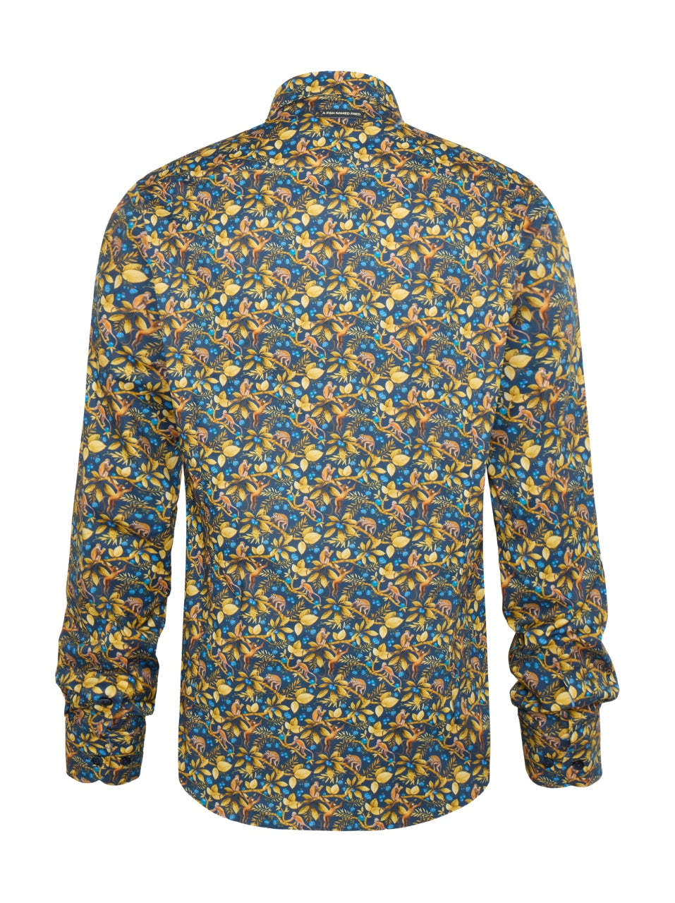 A Fish Named Fred - Monkey Print Shirt - Navy
