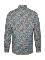 Load image into Gallery viewer, A Fish Named Fred - Star Tiles Print Shirt  - Navy
