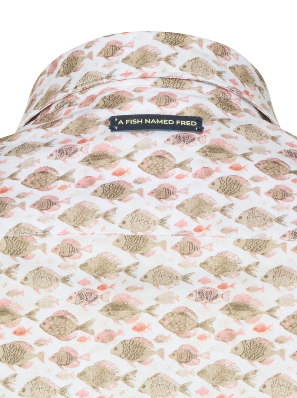 A Fish Named Fred - Fish Print Shirt  - Sand