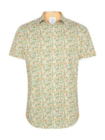 Load image into Gallery viewer, A Fish Named Fred - Citrus Print Short Sleeve Shirt in White
