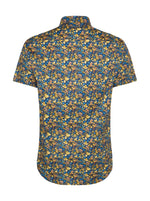 Load image into Gallery viewer, A Fish Named Fred - Monkey Print Short Sleeve Shirt in Navy
