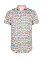 Load image into Gallery viewer, A Fish Named Fred - Boats Print Short Sleeve Shirt in Green
