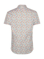 Load image into Gallery viewer, A Fish Named Fred - Boats Print Short Sleeve Shirt in Green
