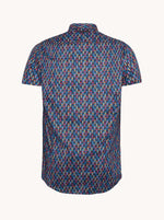 Load image into Gallery viewer, A Fish Named Fred - Boats Print Short Sleeve Shirt in Navy
