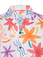 Load image into Gallery viewer, A Fish Named Fred - Watercolour Print Short Sleeve Shirt in White
