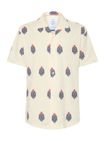 Load image into Gallery viewer, A Fish Named Fred - Cactus Motif Short Sleeve Shirt in Off White
