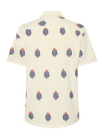 Load image into Gallery viewer, A Fish Named Fred - Cactus Motif Short Sleeve Shirt in Off White
