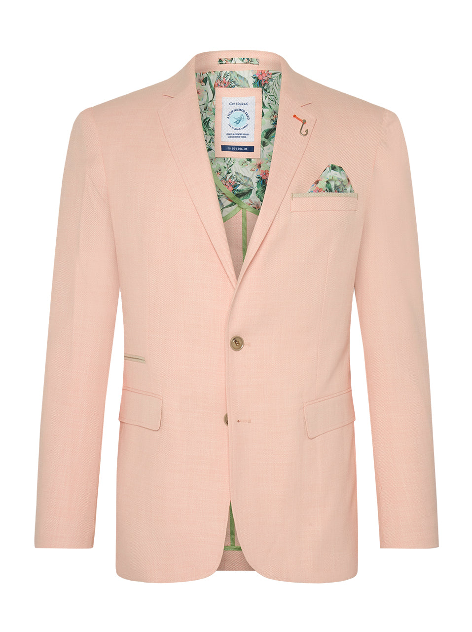 A Fish Named Fred - Small Check Blazer in Coral