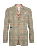 Load image into Gallery viewer, A Fish Named Fred - Big Check Blazer in Camel

