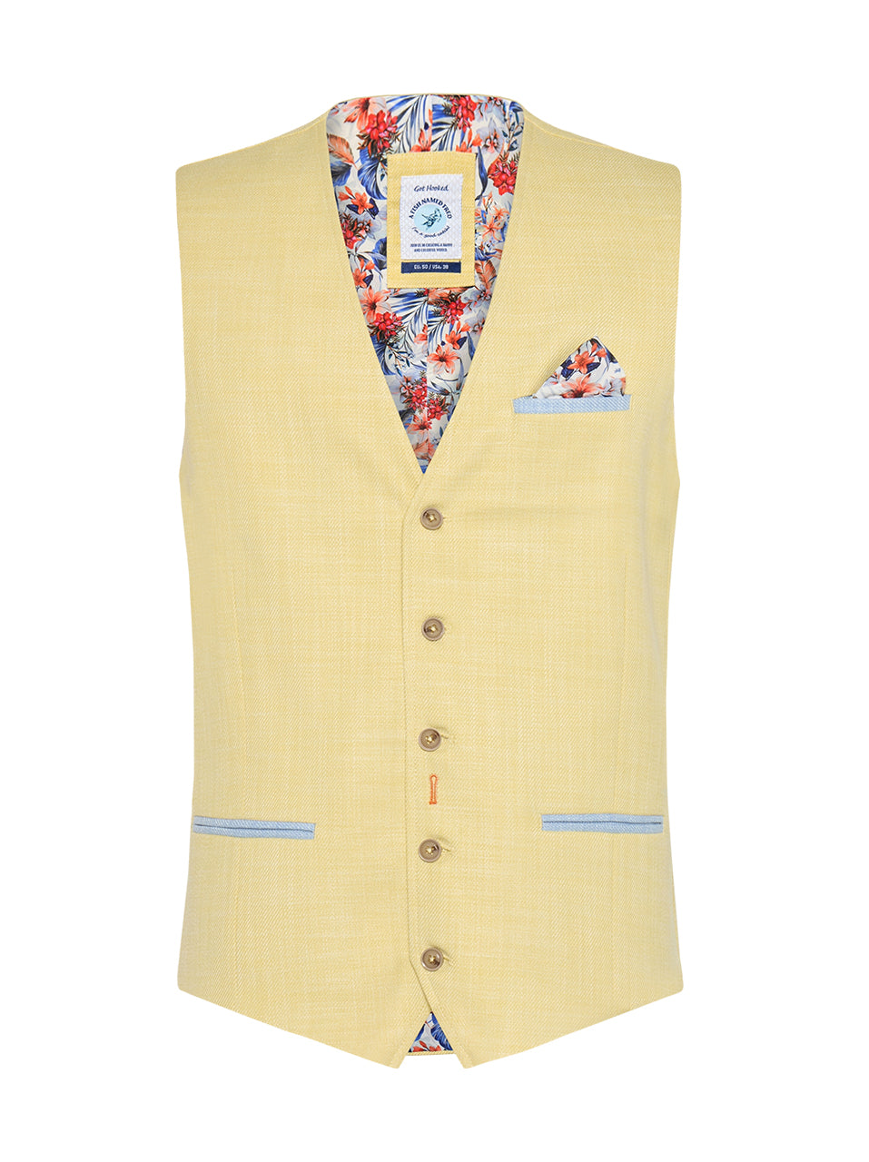 A Fish Named Fred - Structure Vest in Lemon