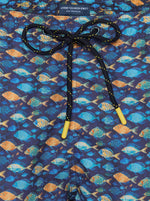 Load image into Gallery viewer, A Fish Named Fred Swim shorts - Fish Print in Navy
