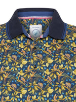 Load image into Gallery viewer, A Fish Named Fred - Monkey Print Polo in Navy
