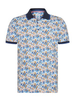 Load image into Gallery viewer, A Fish Named Fred - Monkey Print Polo in White
