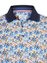 Load image into Gallery viewer, A Fish Named Fred - Monkey Print Polo in White
