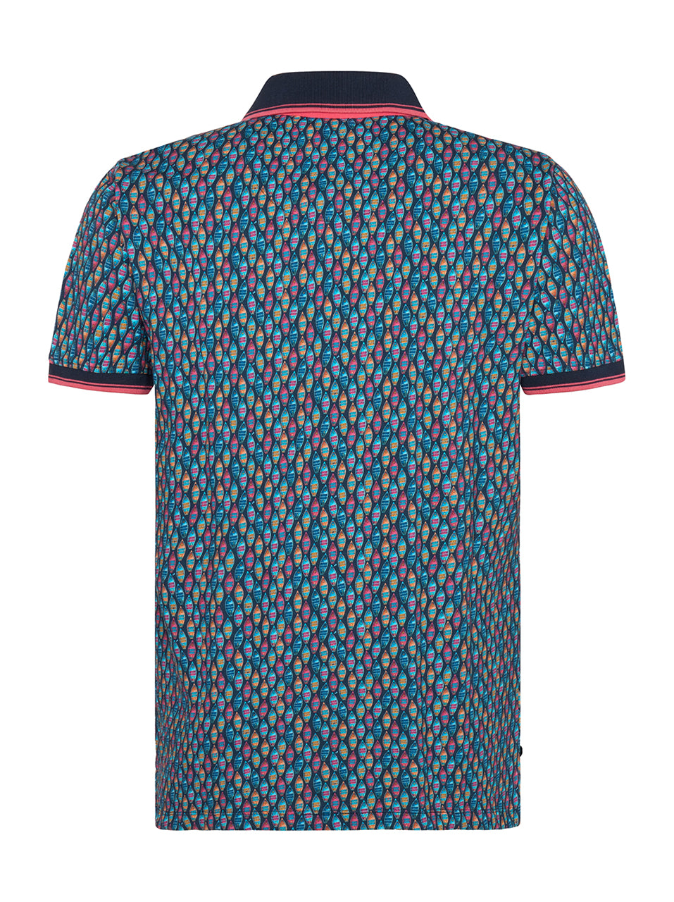 A Fish Named Fred - Boat Print Polo in Navy