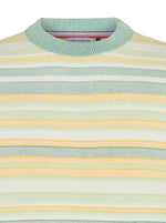 Load image into Gallery viewer, A Fish Named Fred - Striped Cotton Knit in Mint/Lemon

