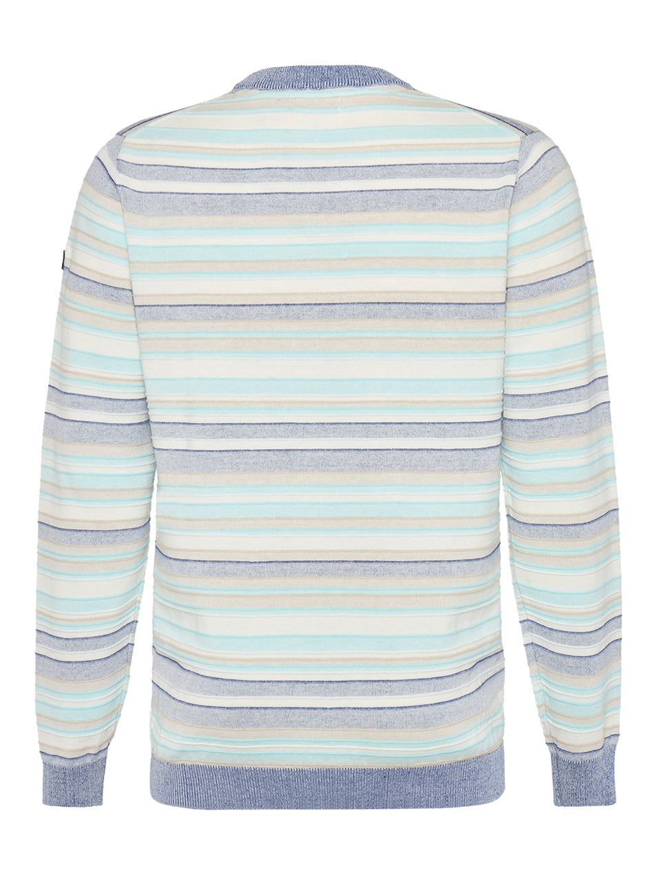 A Fish Named Fred - Striped Cotton Knit in Navy/Aqua
