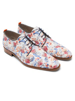 Load image into Gallery viewer, A Fish Named Fred - Floral Print Leather Shoe - White
