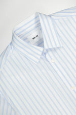 Load image into Gallery viewer, No Nationality Freddy No Pocket Shirt - Aqua Stripe

